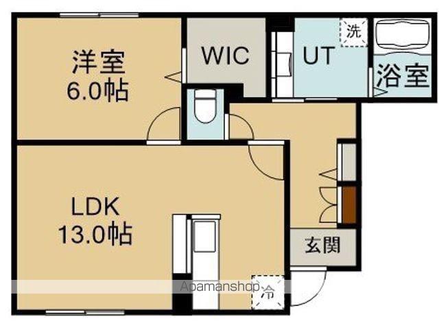 サンモール桔梗(1LDK/1階)の間取り写真