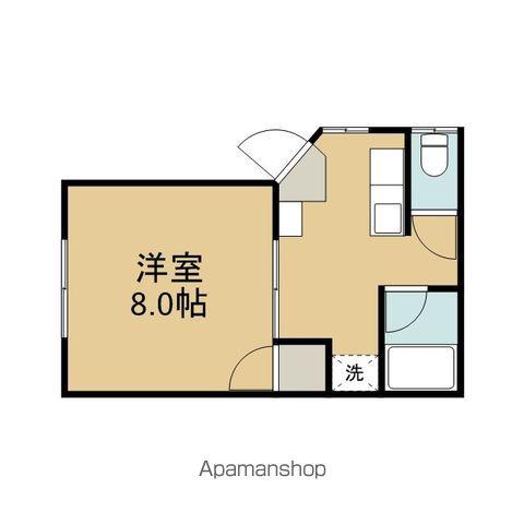 コーポさいごく(1K/2階)の間取り写真