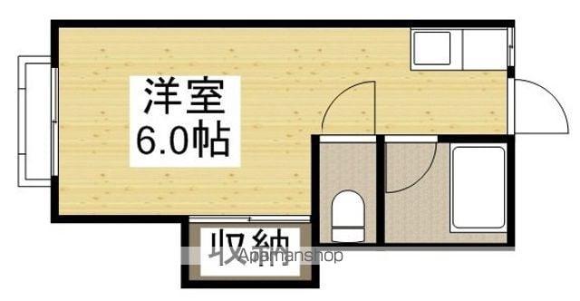 コーポレイバン(ワンルーム/2階)の間取り写真