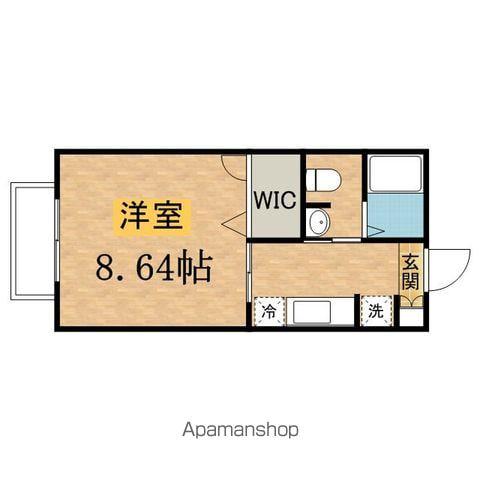 ディアコート(1K/1階)の間取り写真