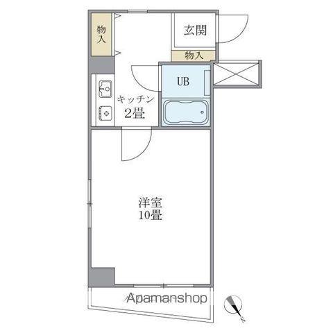 おぎくぼ本郷ビル(1K/3階)の間取り写真