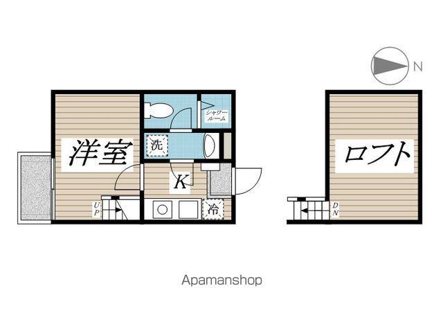 ピュア・スプリング戸塚Ⅱ(1K/1階)の間取り写真
