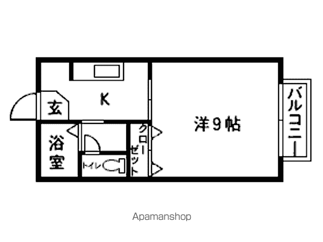セジュール・イソラ(1K/2階)の間取り写真