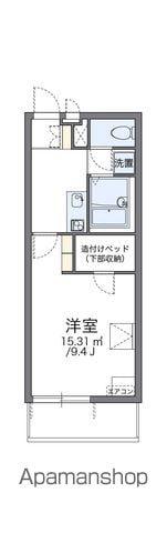 レオパレスラーラ(1K/1階)の間取り写真
