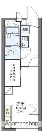レオパレスエクセレント(1K/2階)の間取り写真