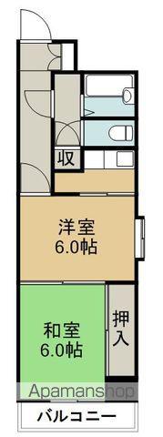 グランドール大和町(2K/10階)の間取り写真