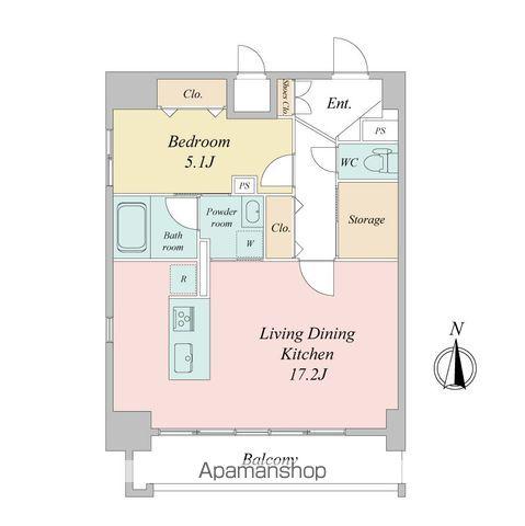 ポルタニグラ大須(1SLDK/11階)の間取り写真