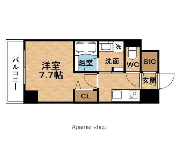 ROYALPARKHILLSUMEKITA(1K/5階)の間取り写真