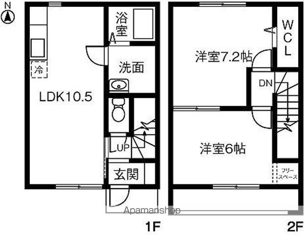 ＳＵＮＮＹ　ＨＩＬＬ　Ⅲ(2LDK)の間取り写真