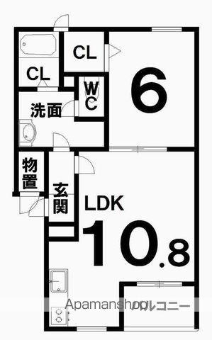 EAGLEV(1LDK/3階)の間取り写真