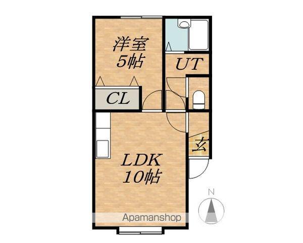 イースト・アベニュー2(1LDK/2階)の間取り写真