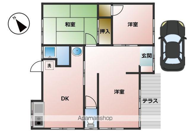 宇野線 備前西市駅 徒歩34分 1階建 築56年(3DK)の間取り写真