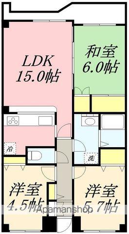 マンションRIVAGE(3LDK/1階)の間取り写真