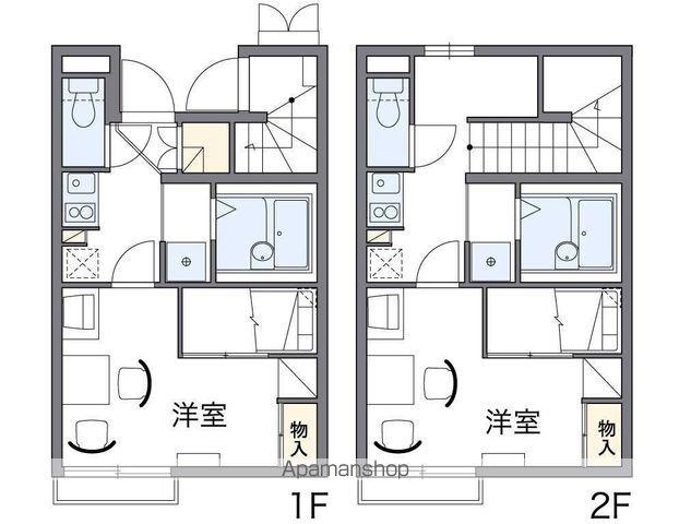 レオパレス神在(1K/1階)の間取り写真