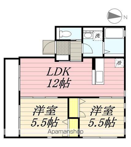 アイリス(2LDK/1階)の間取り写真
