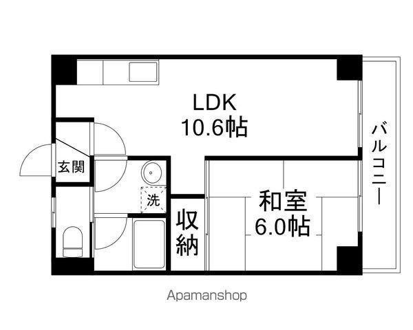 バローゼ7(1LDK/3階)の間取り写真
