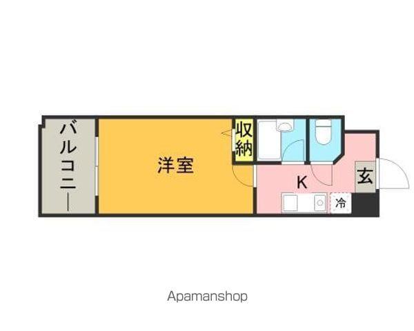 メゾンド・プレザージュ(1K/2階)の間取り写真