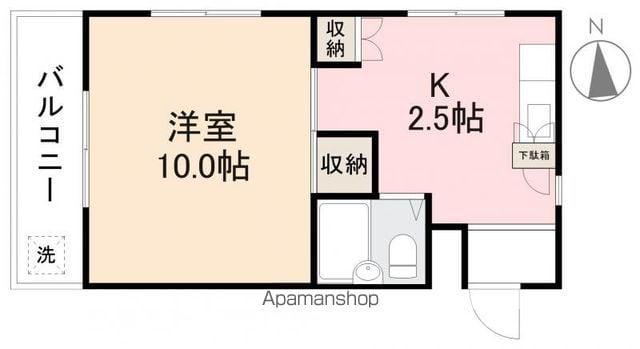 グランデ瀬戸(1K/3階)の間取り写真