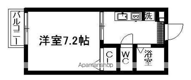 ラフォーレ・N・B(1K/2階)の間取り写真