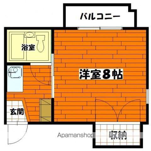 川本ビル(1K/1階)の間取り写真