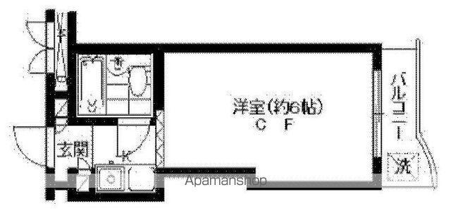 ジョイフル中野坂上(ワンルーム/3階)の間取り写真
