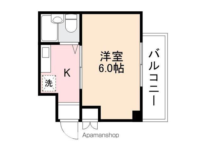 スターライト錦町(1K/3階)の間取り写真