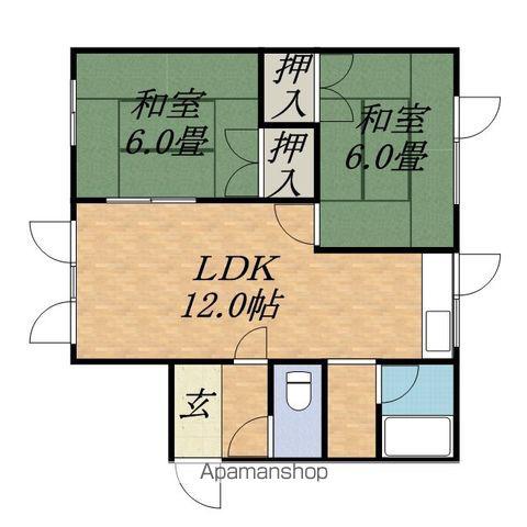 メゾンド25(2LDK/1階)の間取り写真