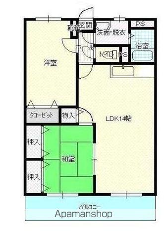 M.クラルテ(2LDK/1階)の間取り写真