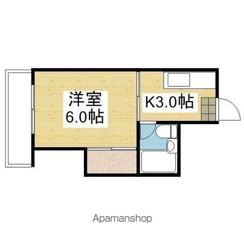 第二井上ハイツ(1K/2階)の間取り写真