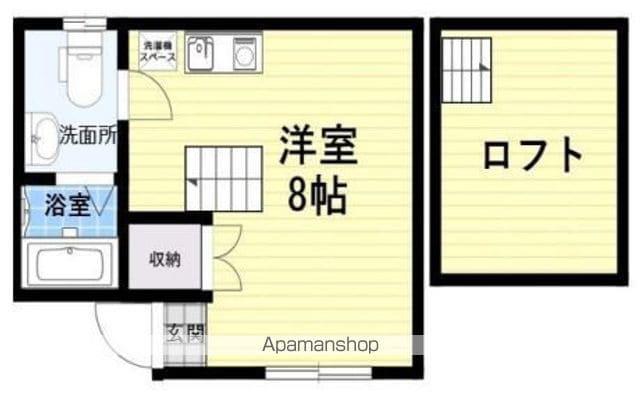 ハイツひびき(ワンルーム/3階)の間取り写真