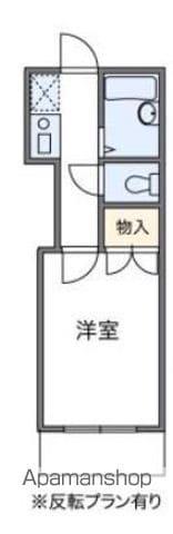 甲府第2レジデンス(1K/2階)の間取り写真