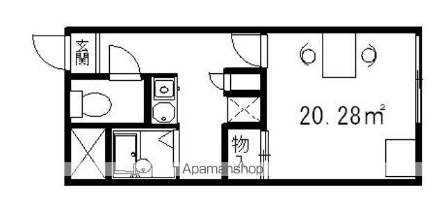 レオパレスグレイスコート(1K/1階)の間取り写真