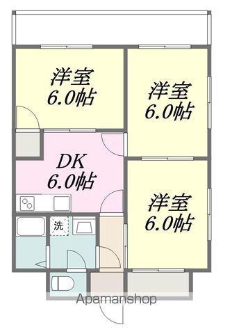 向井燃料ビル(3DK/3階)の間取り写真