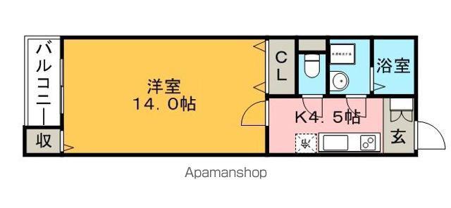 松福園五番館(1K/2階)の間取り写真