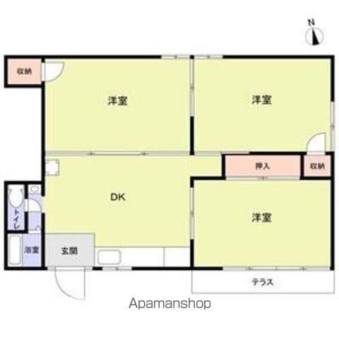 メゾンドアミ(3DK/1階)の間取り写真