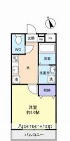 ガレット幕張本郷(1K/2階)の間取り写真