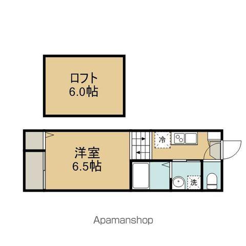 プランドール(1K/1階)の間取り写真