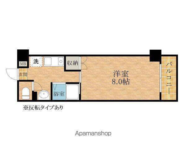 メゾンダイアン(1K/1階)の間取り写真