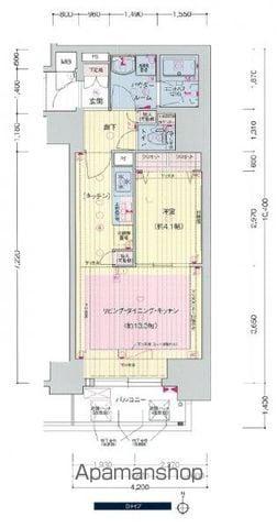 プレサンス広小路通葵(1LDK/14階)の間取り写真