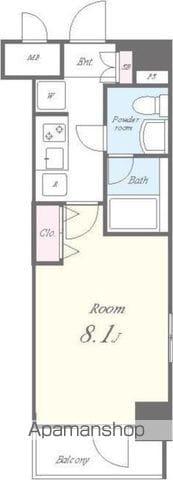 豊洲ステーションレジデンス(1K/3階)の間取り写真