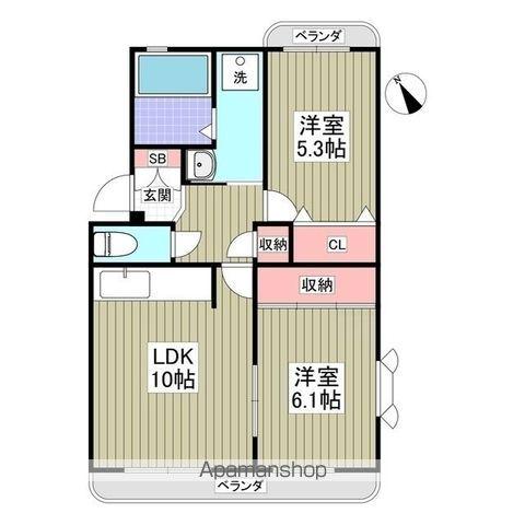 レジデンス原山 2階階 間取り