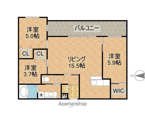 ALTE MEISTER 堀川(3LDK/2階)の間取り写真