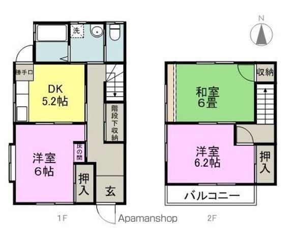 金井ハウス(3K)の間取り写真