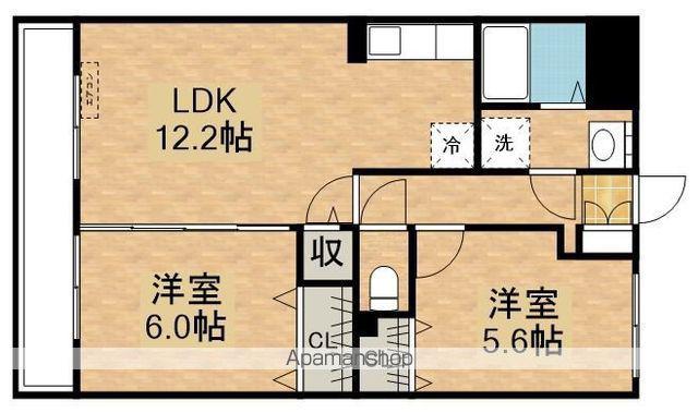 アルカンシエル(2LDK/3階)の間取り写真