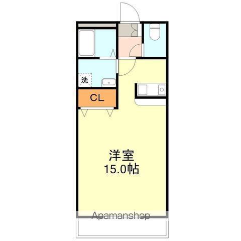 アパートAB(ワンルーム/3階)の間取り写真