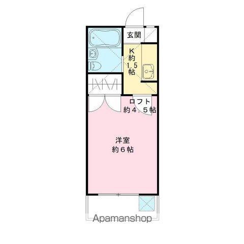 メゾン鎌ヶ谷B(1K/1階)の間取り写真