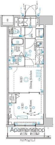 ラフィスタ墨田5丁目Ⅱ(1DK/3階)の間取り写真