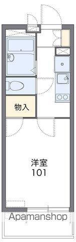 レオパレスKT今池(1K/3階)の間取り写真