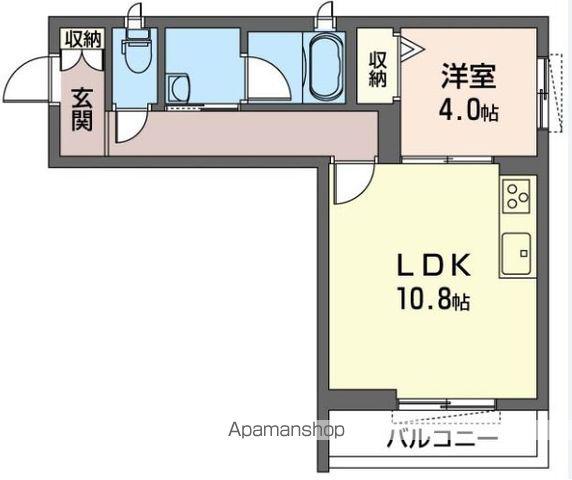 デパーチェ中浦和(1LDK/2階)の間取り写真