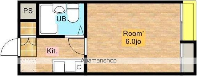 ドルフィンN(1K/3階)の間取り写真